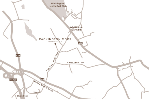 Packington moor directions